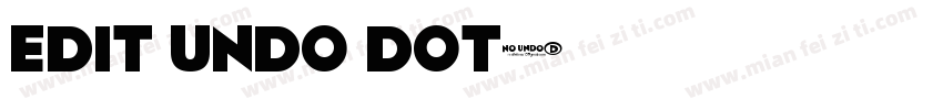 Edit Undo Dot字体转换